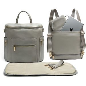 Miss Fong Diaper Bag Backpack - Grey